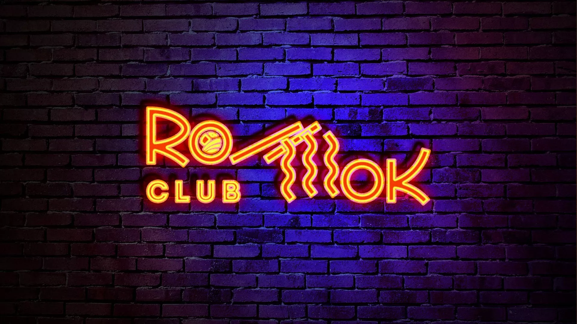 Разработка интерьерной вывески суши-бара «Roll Wok Club» в Буинске